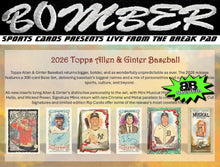 Load image into Gallery viewer, SUNDAY - 2026 Topps Allen &amp; Ginter Baseball Hobby 6 Box Half Case Break - Pick Your Team #7 - Live 11/1/26
