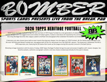 Load image into Gallery viewer, WEDNESDAY - 2026 Topps Heritage Football Hobby 6 Box Half Case Break - Pick Your Team #1 - Live 10/21/26
