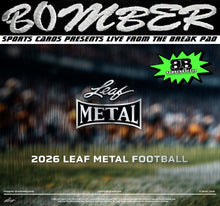 Load image into Gallery viewer, 5:20pm ET - WEDNESDAY - 2026 Leaf Metal Football Hobby 2-Box Break - Random First Letter #2 - Live 3/18/26
