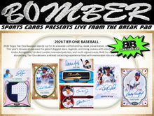 Load image into Gallery viewer, WEDNESDAY - 2026 Topps Tier One Baseball Hobby 6 Box Half Case Break - Pick Your Team #6 - Live 9/2/26
