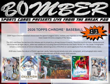Load image into Gallery viewer, WEDNESDAY - 2026 Topps Chrome Baseball Jumbo 4 Box Half Case Break - Pick Your Team #4 - Live 7/22/26

