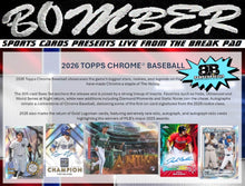 Load image into Gallery viewer, WEDNESDAY - 2026 Topps Chrome Baseball Logofractor 10 Box Half Case Break - Pick Your Team #1 - Live 8/26/26
