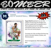 Load image into Gallery viewer, WEDNESDAY - 2023/24 Topps Motif Basketball Hobby 3 Box Case Break - Pick Your Team #6 - Live 5/7/25
