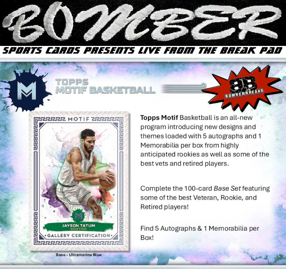 WEDNESDAY - 2023/24 Topps Motif Basketball Hobby 3 Box Case Break - Pick Your Team #6 - Live 5/7/25