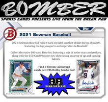 Load image into Gallery viewer, 2021 Bowman Baseball Jumbo Box
