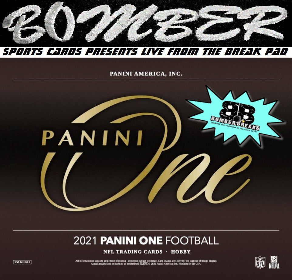(NOW A FILLER) 12:25pm EST - WEDNESDAY - 2021 Panini One Football 10 Box Half Case Break - Pick Your Team #1 - Live 4/27/22