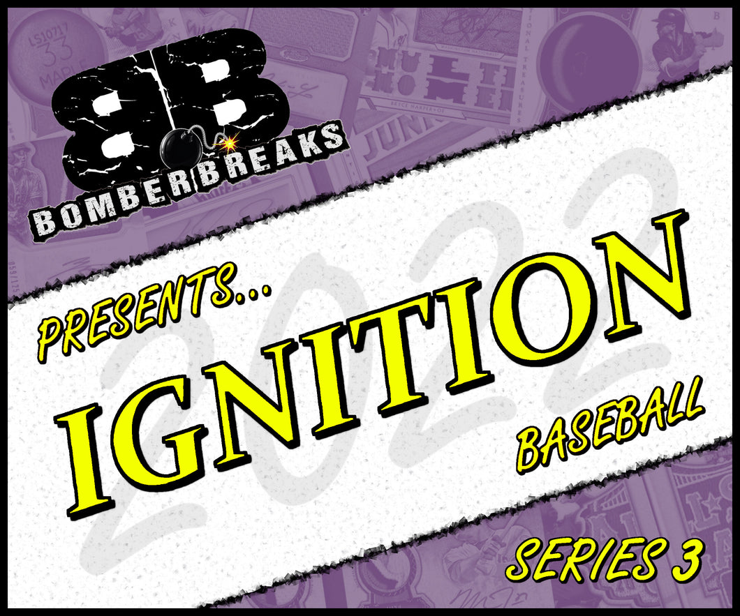 1:00pm EST - WEDNESDAY - 2022 Ignition Baseball Series 3 - 12 Pack Case Break - Random Tiered Teams #1 - Live 10/5/22