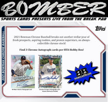 Load image into Gallery viewer, WEDNESDAY - 2021 Bowman Chrome HTA Choice Baseball 6 Box Half Case Break - Random Team #8 - Live 9/16/16
